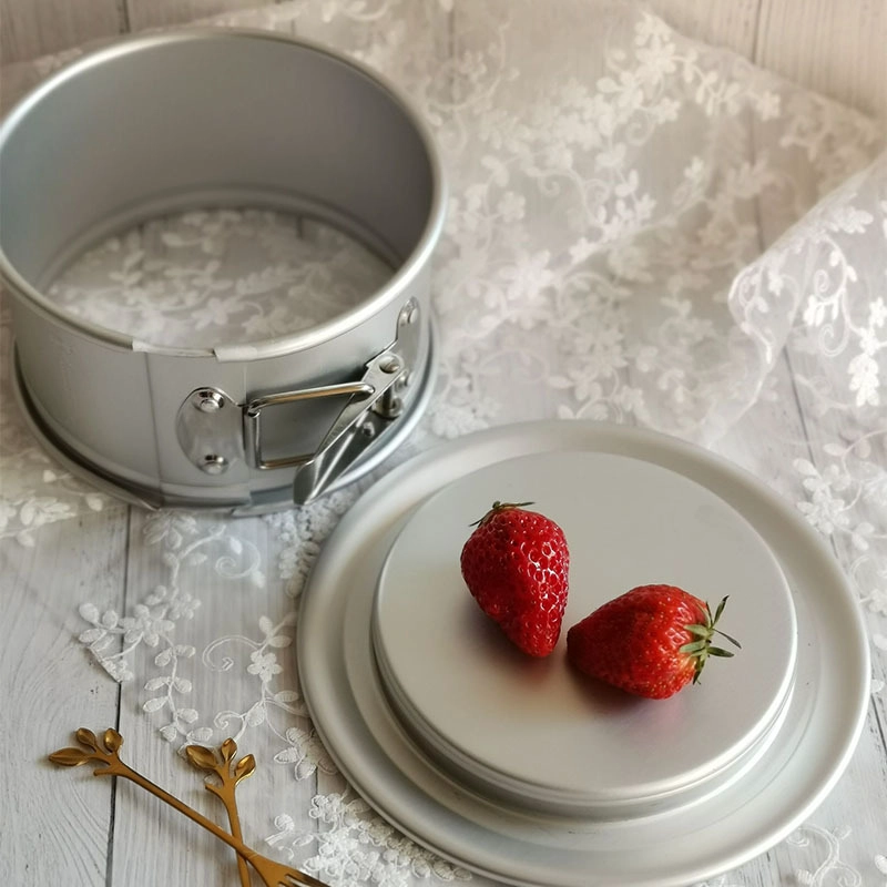 Molde redondo para hornear pasteles de acero inoxidable