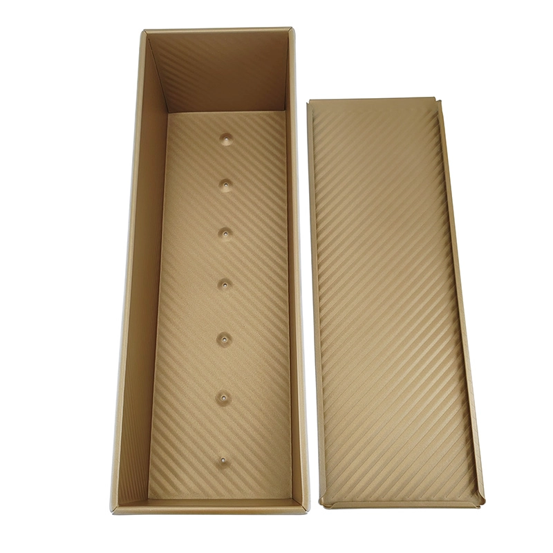 China Golden Non Stick Fluted Sandwich Toast Bread Mold for Baking manufacturer