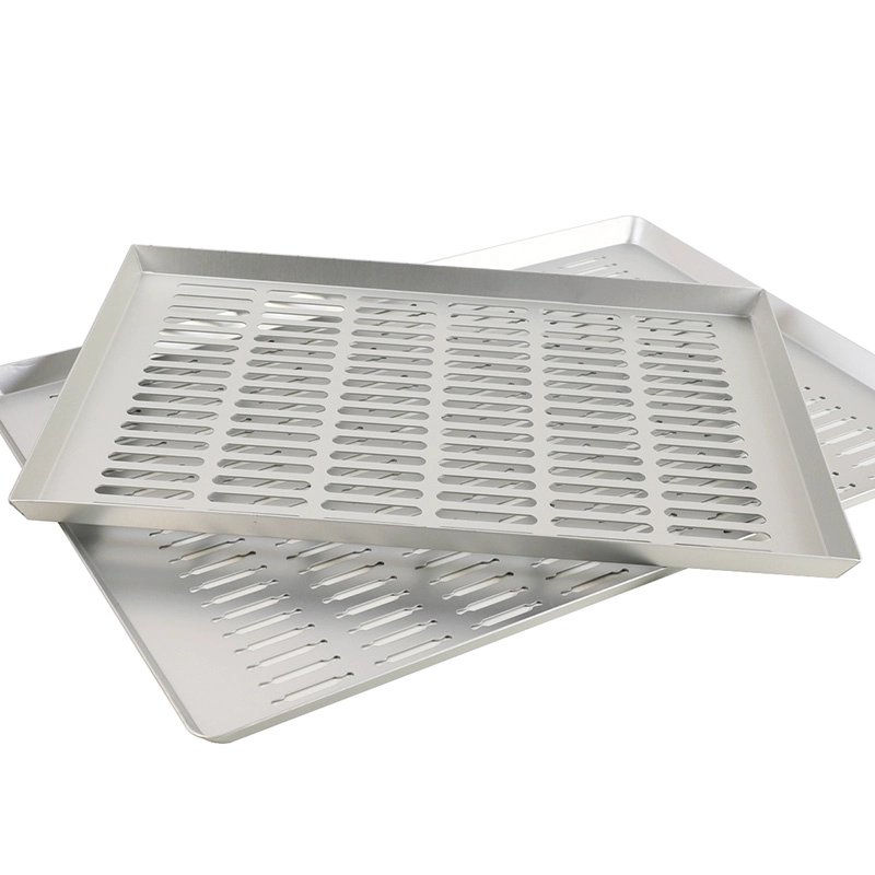 Perforated Aluminum Tray with Large Holes