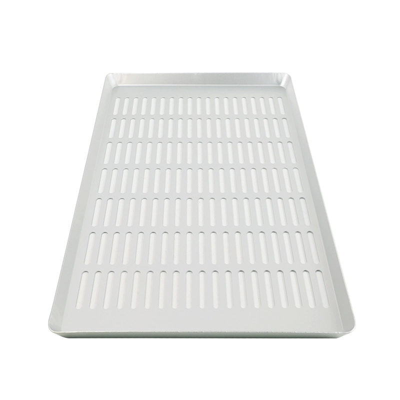 Perforated Aluminum Tray with Large Holes