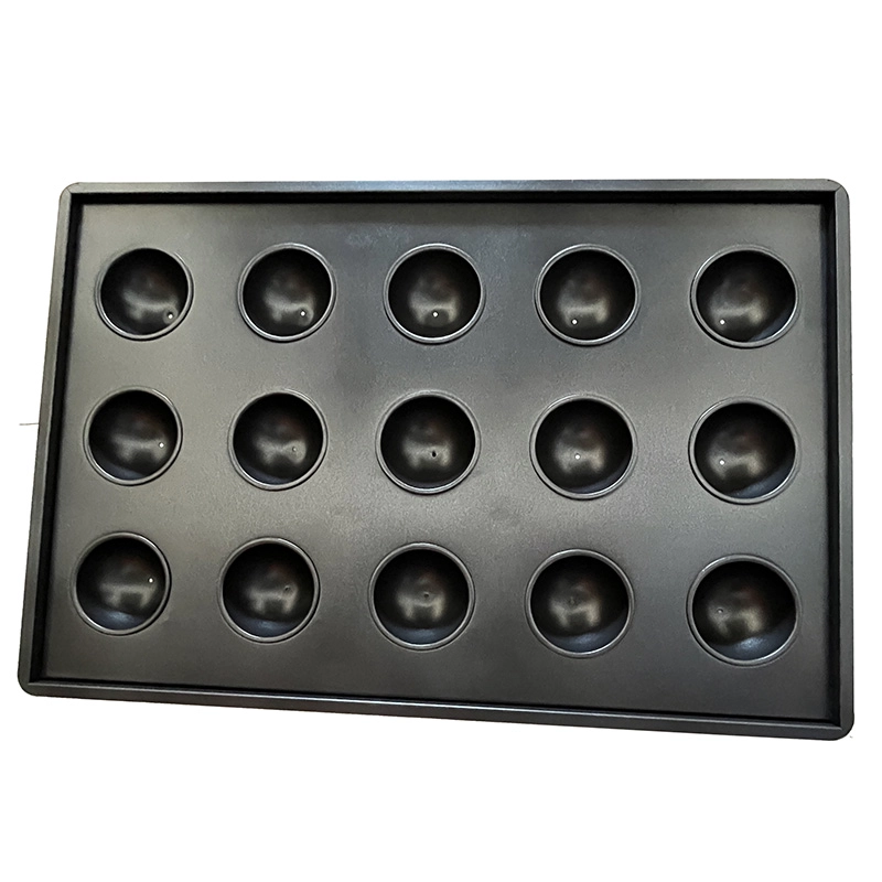 Juego de moldes para hornear cupcakes y muffins esféricos de 15 latas