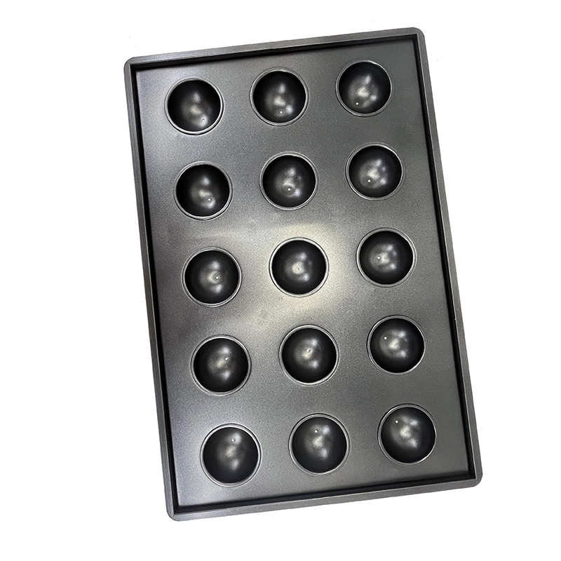Juego de moldes para hornear cupcakes y muffins esféricos de 15 latas