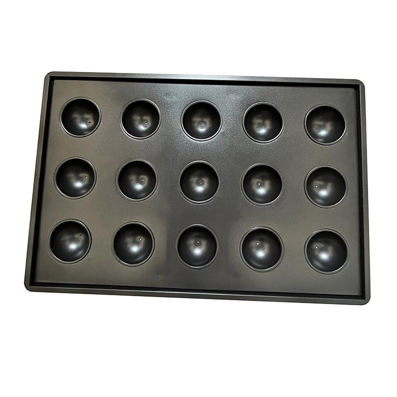 Juego de moldes para hornear cupcakes y muffins esféricos de 15 latas