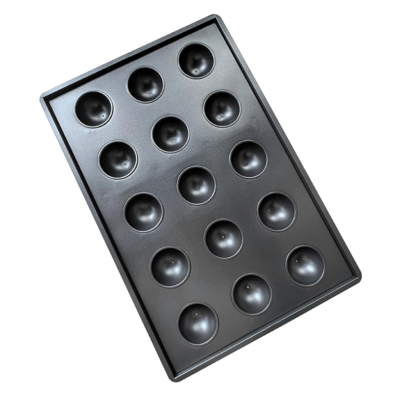 Juego de moldes para hornear cupcakes y muffins esféricos de 15 latas