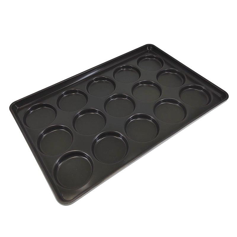 Teglia per hamburger da 400 x 600 mm, 15 tazze, 3,5