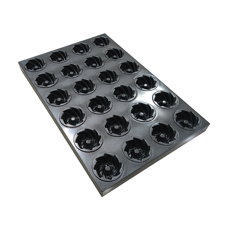 24 tasses Mini Swirl Cupcake Moules de cuisson