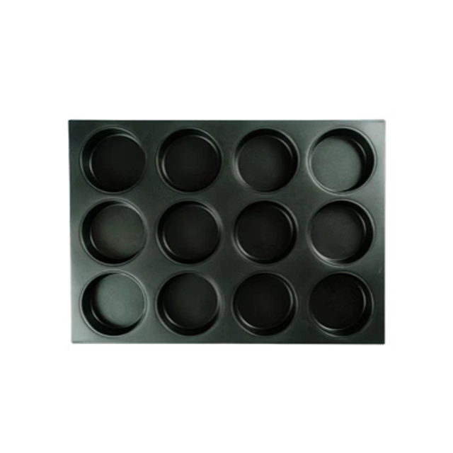 12-mold Round Muffin Cupcake Pancake Baking Tray