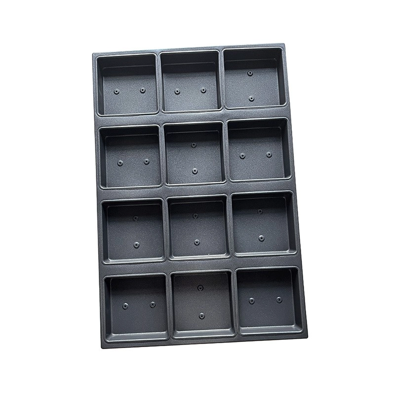 Chine Plateau de cuisson pour cupcakes à muffins carrés à 12 moules fabricant