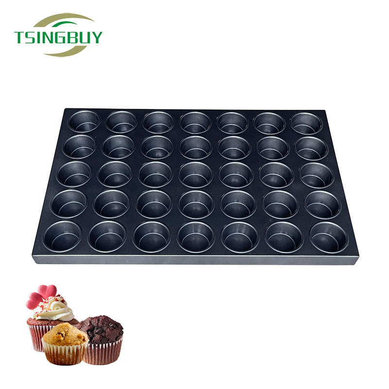 Industrial Oven Pan 35-Cvity Round Muffin Tray
