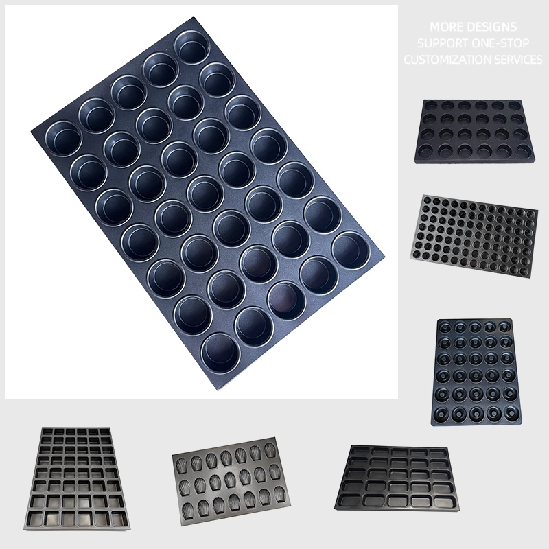 Industrial Oven Pan 35-Cvity Round Muffin Tray