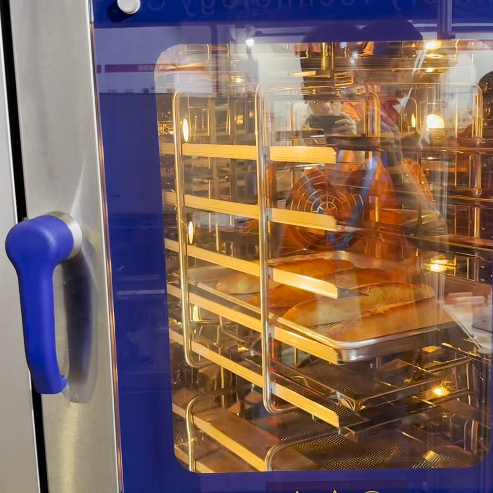 5 Trays Hot Air Rotary Convection Oven with Proofer
