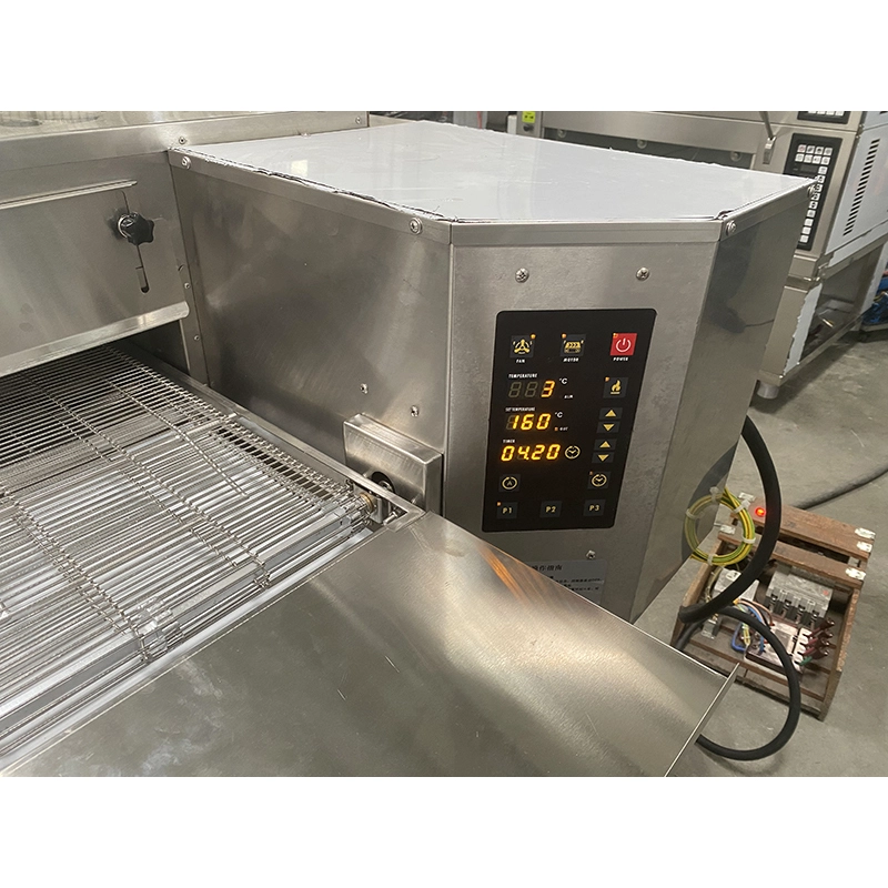 15-Zoll-Industrie-Pizzaofen mit elektrischem Förderband