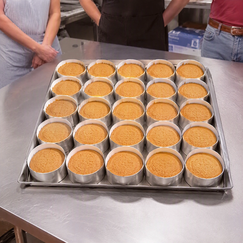 Custom Stainless Steel Round Mold Baking Tray