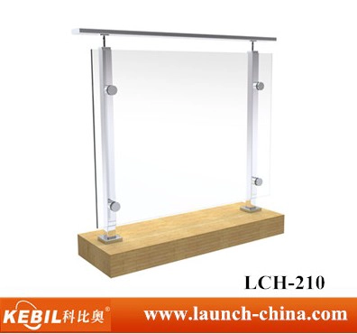 1.1 meter height stainless steel glass standoff balustrade post LCH-120 of glass railing system
