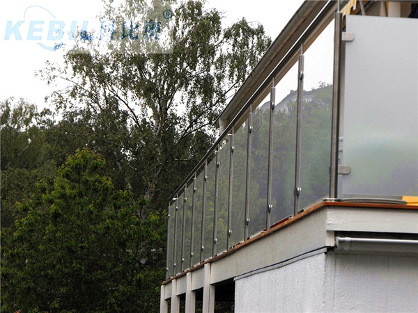1.1 meter height stainless steel glass standoff balustrade post LCH-120 of glass railing system