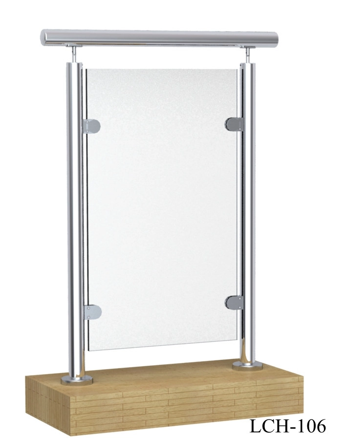 10-12mm glass handrail post dia50.8mm for balcony