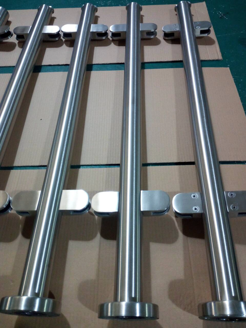 2 inch stainless steel glass railing post for modern balcony design
