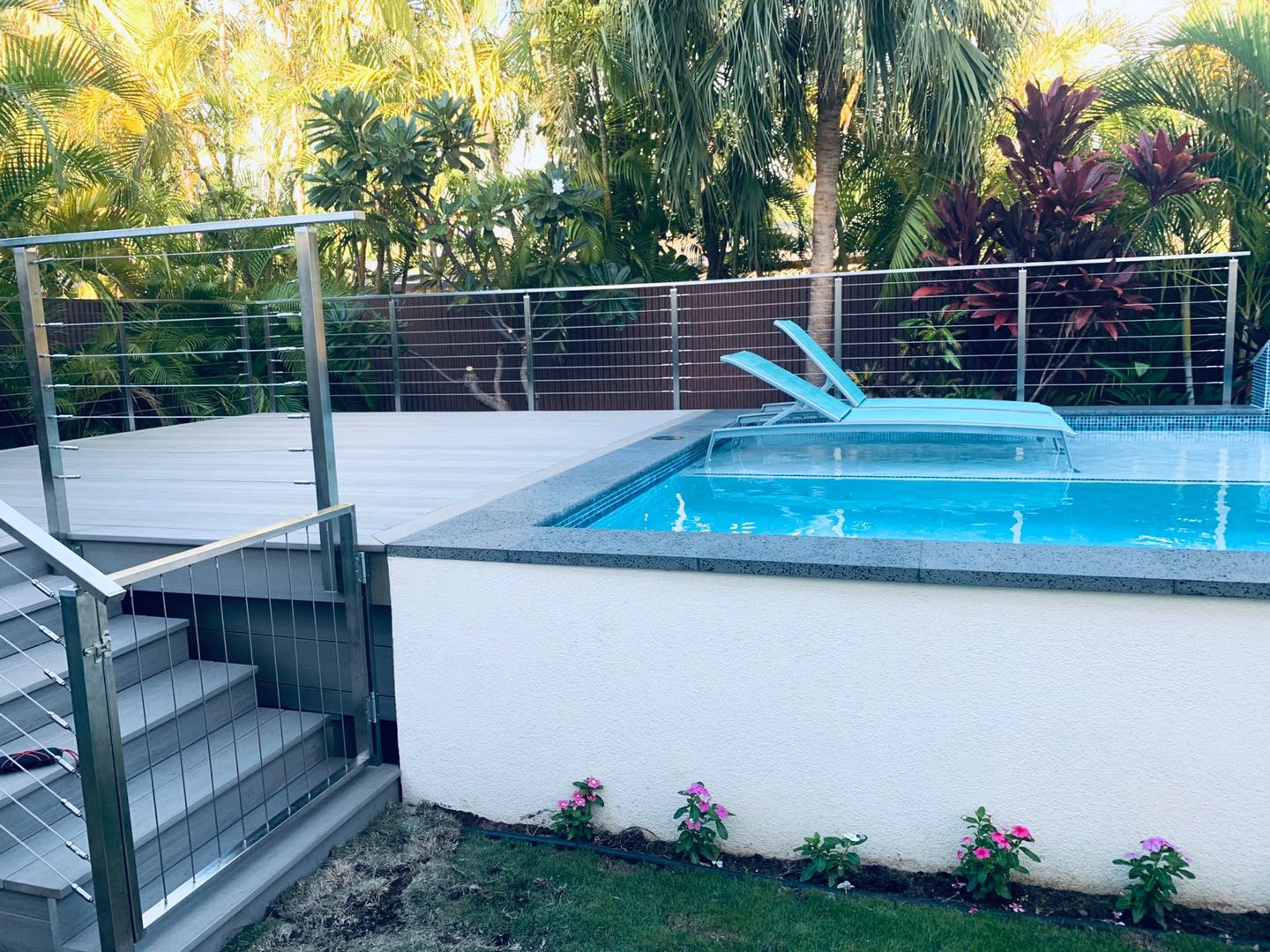 2020 New Design Stainless Steel Cable Railing Gate