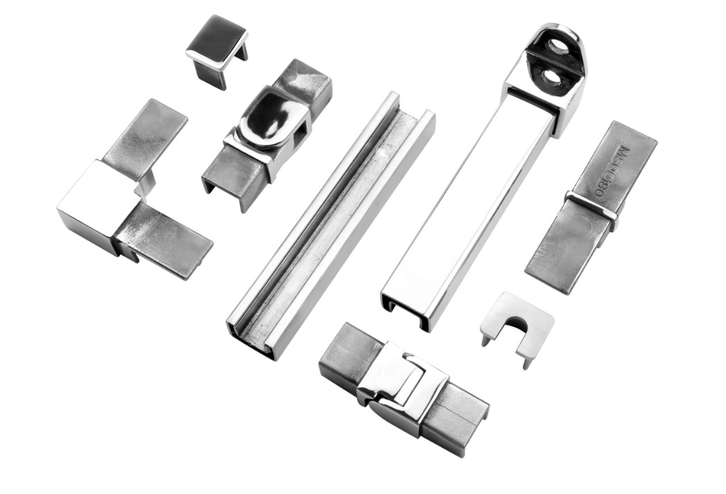 Tubos e acessórios de corrimão de aço inoxidável 21x25mm em aço inoxidável