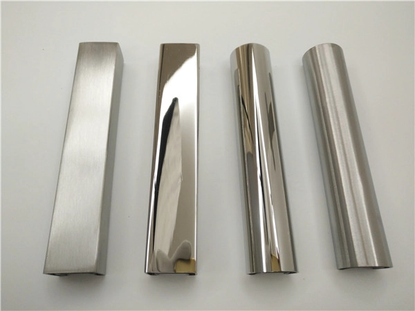 25x21mm Slotted Stainless Steel Rectangle Top Mount Rail for Glass Balustrade or Pool Fencing