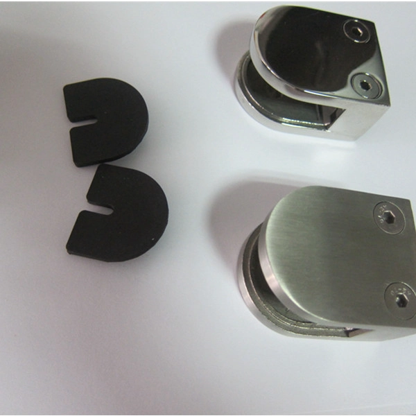 3/8 "post vidrio barandilla de acero inoxidable clip de base plana, MOQ: 1pc