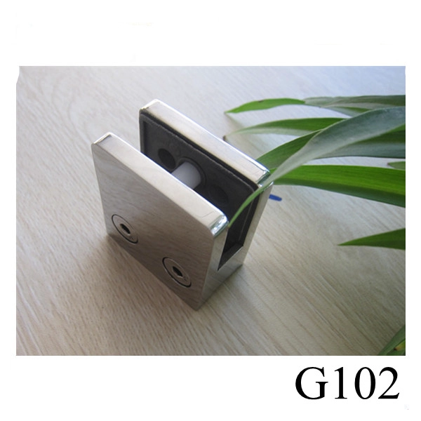 3/8 "الفولاذ المقاوم للصدأ مصنع الزجاج المشبك مربع الصين G102