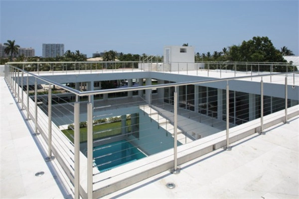 316 Stainless Steel Wire Cable Railing System Balustrade Cable Railing Post for Outdoor