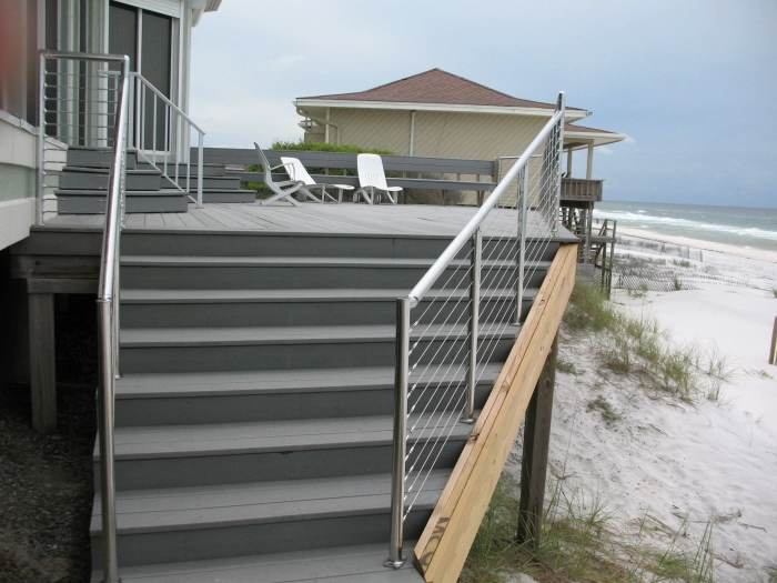 316 Stainless Steel Wire Cable Railing System Balustrade Cable Railing Post for Outdoor