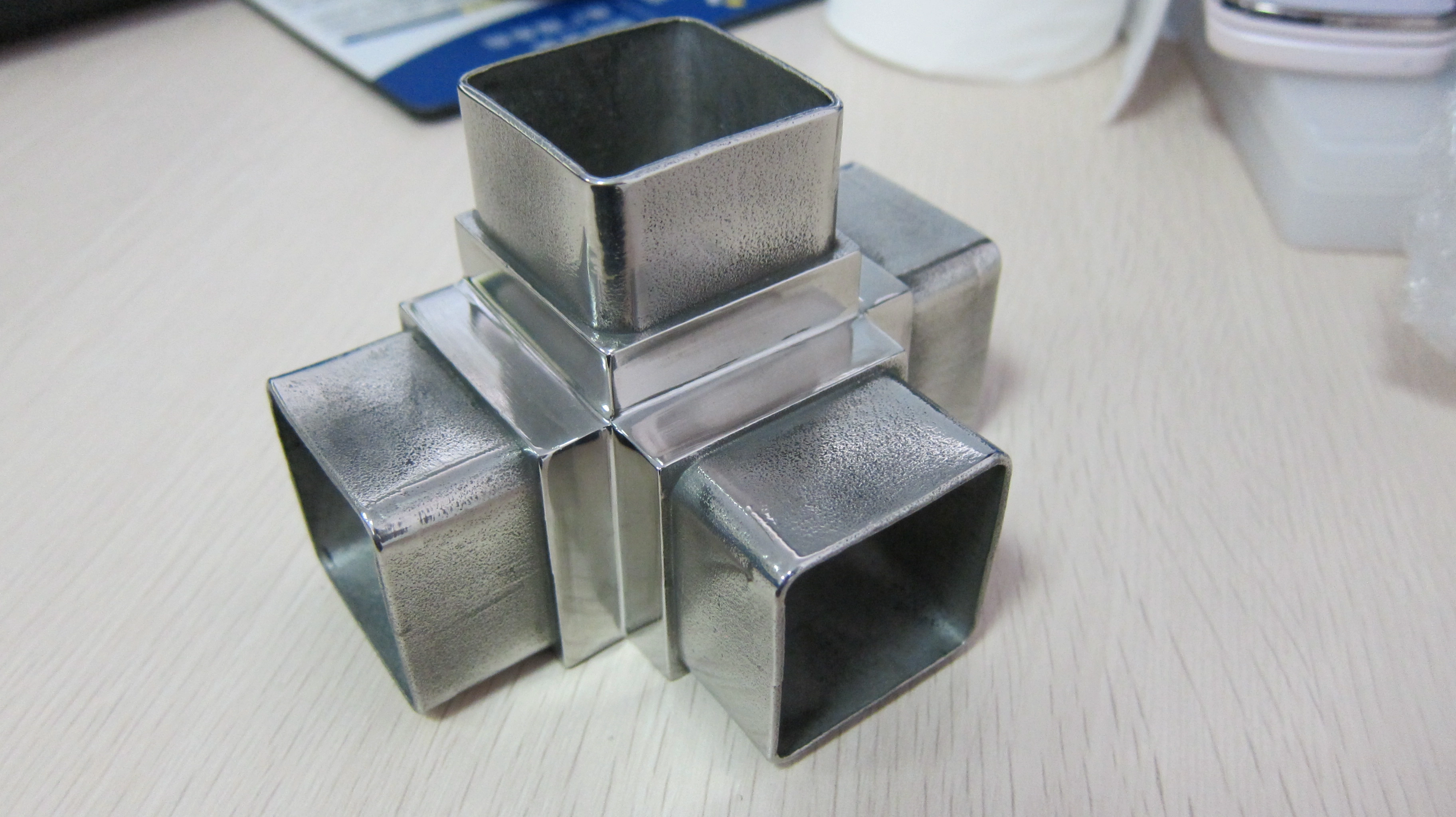 40x40x1.5mm square quare tube connector for stainless steel pipe