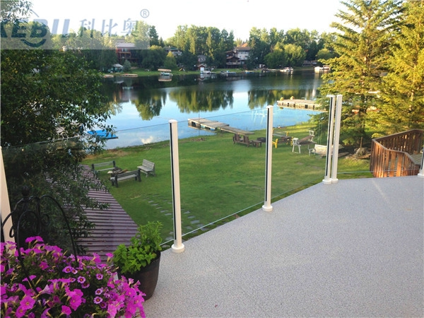 Aluminum balustrade handrail or aluminum post for glass railing