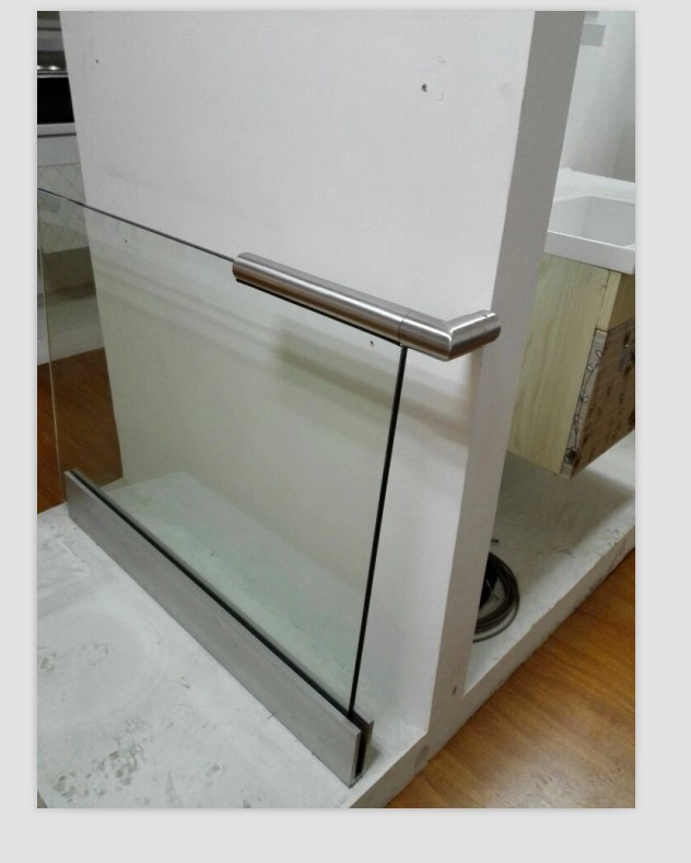 Aluminum u channel use for 15-30mm glass fencing or deck channel for balcony