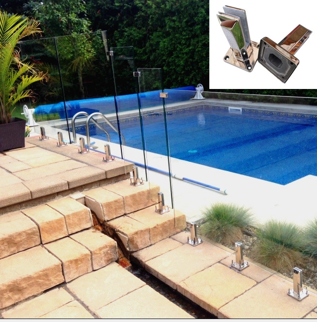 Anti-rust stainless steel square glass spigot ( SBM-2)