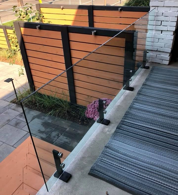Balkontreling Roestvrijstalen grillontwerpen RVS 316 tappen voor 19 mm glas