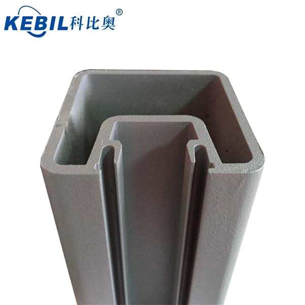 Balcony design aluminum handrail post with laminated glass panel