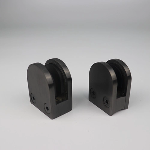 Balustrade Stainless Steel Black Finish Glass Clamp for 8-12mm Glass