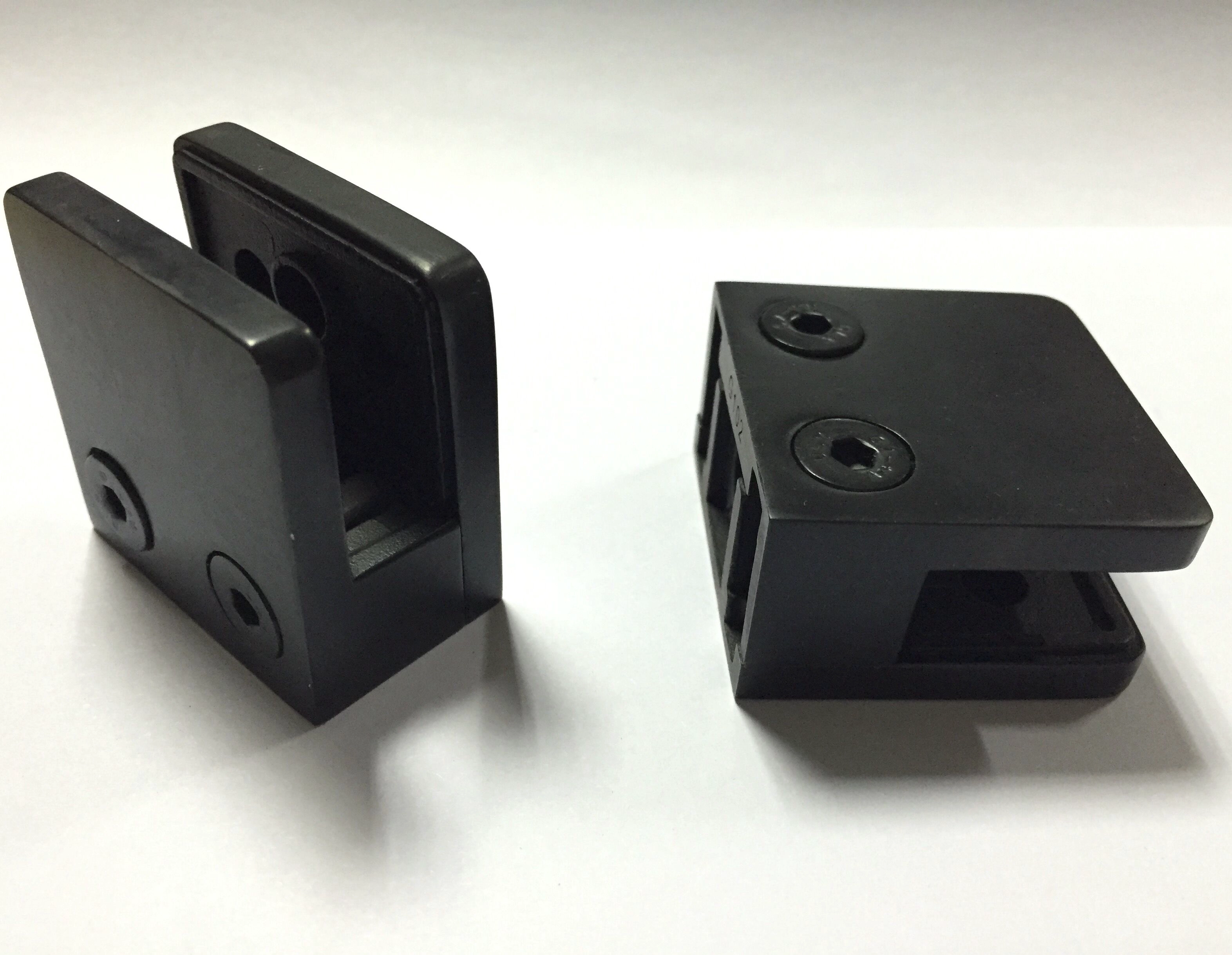 Balustrade Stainless Steel Black Finish Glass Clamp for 8-12mm Glass