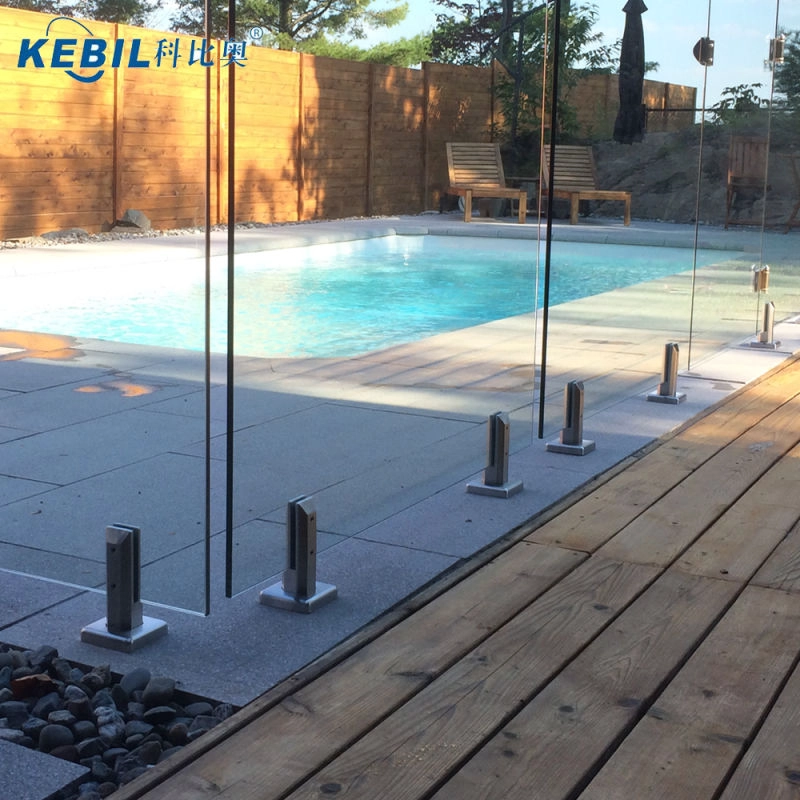 Black stainless steel spigots with rubber for glass fencing
