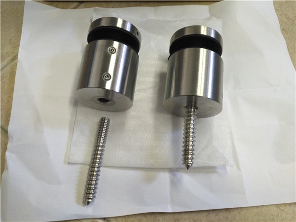 CRL Brushed Stainless Glass Rail Standoff Base and Cap - 1-3/4" Projection
