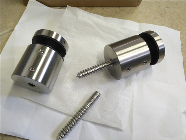 CRL Brushed Stainless Glass Rail Standoff Base and Cap - 1-3/4" Projection