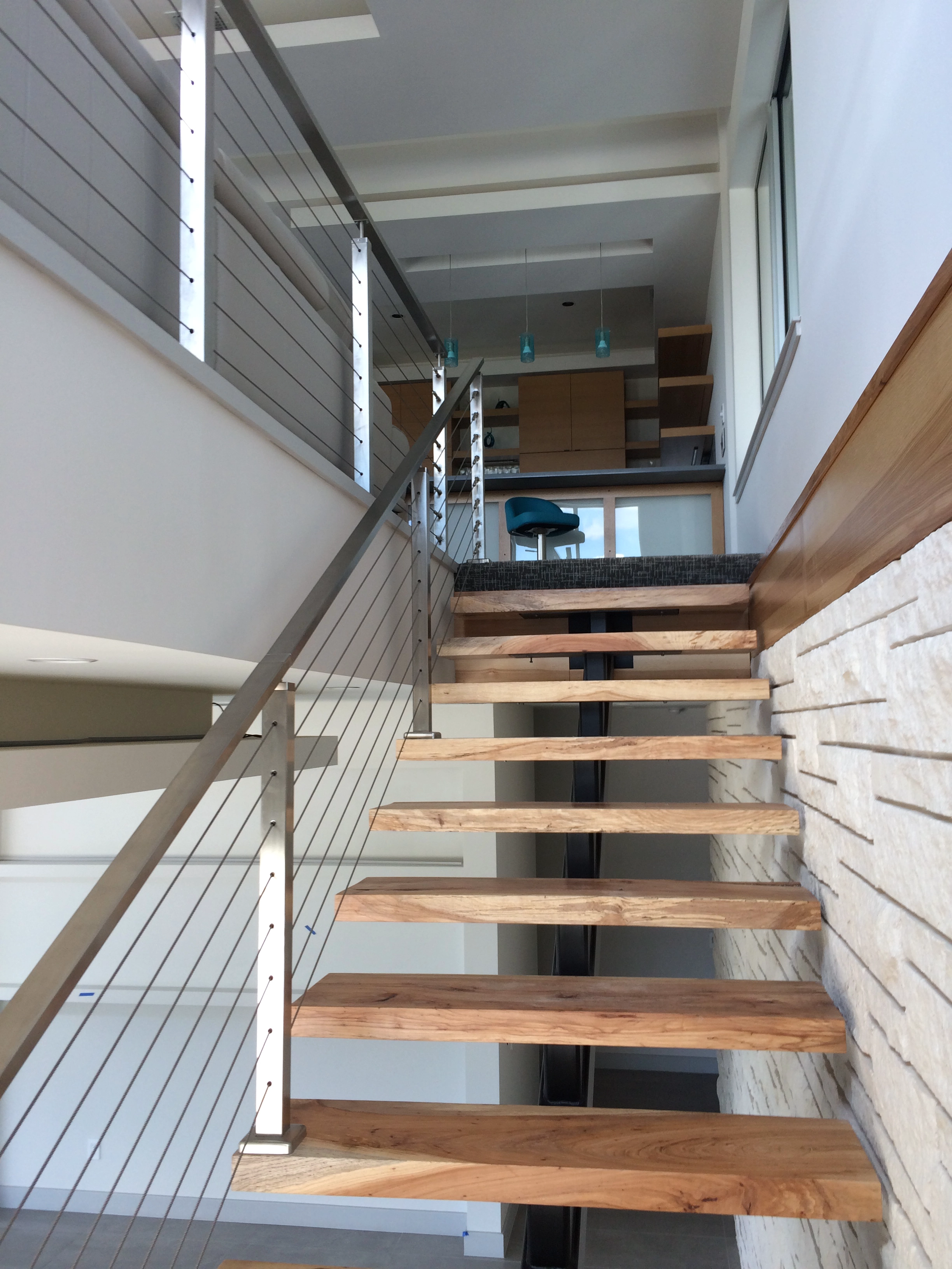 Barre de sécurité en acier inoxydable 316 poteaux pour balustrade à fil métallique