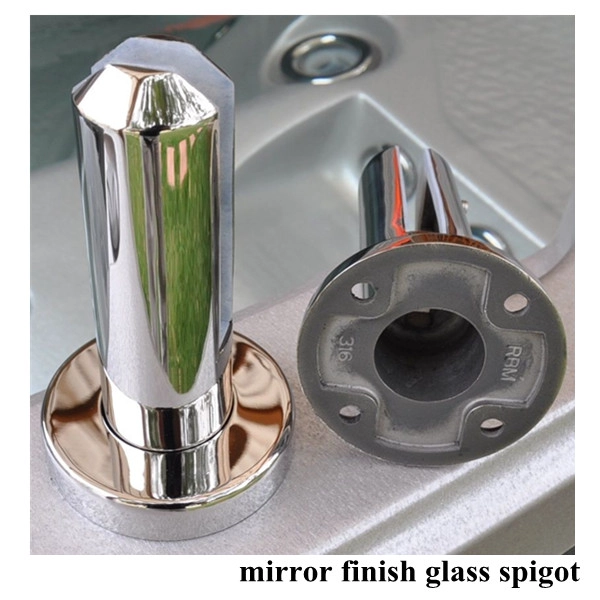 Cheap stainless steel round base plate glass spigot for swimming pool fence,small order accepted