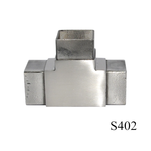 China fabrikant van roestvrij staal vierkante hoek buis connector, S402