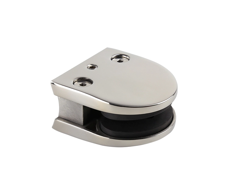 Customizing stainless steel 316L round balustrade glass clamp for pole 50.8mm
