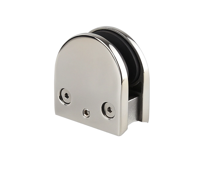 Customizing stainless steel 316L round balustrade glass clamp for pole 50.8mm