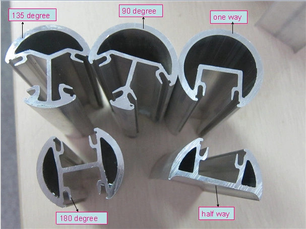 Pasamano de aluminio cerca postes de pasamanos de Perfil de aluminio de 50mm de diámetro