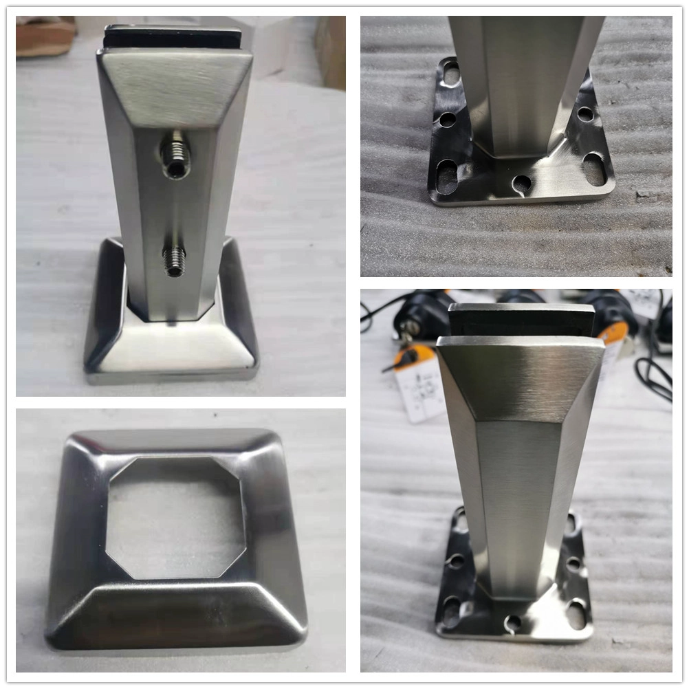 Duplex 2205 Square Glass Spigot Stainless Steel Glass Railing Spigot
