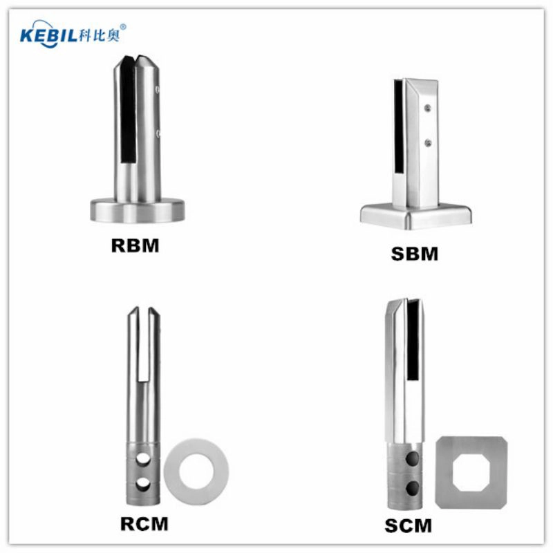 Duplex 2205 Square Glass Spigot for Swimming Pool Fencing Balcony Railing