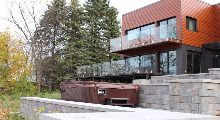 Frameless Stainless Steel Balcony Railing Glass Standoff Pins Railing System