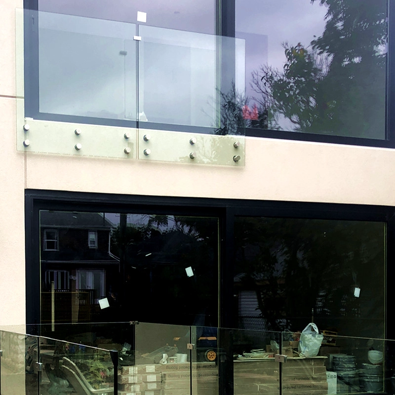 Ringhiera in vetro senza telaio per ringhiera per balcone esterno