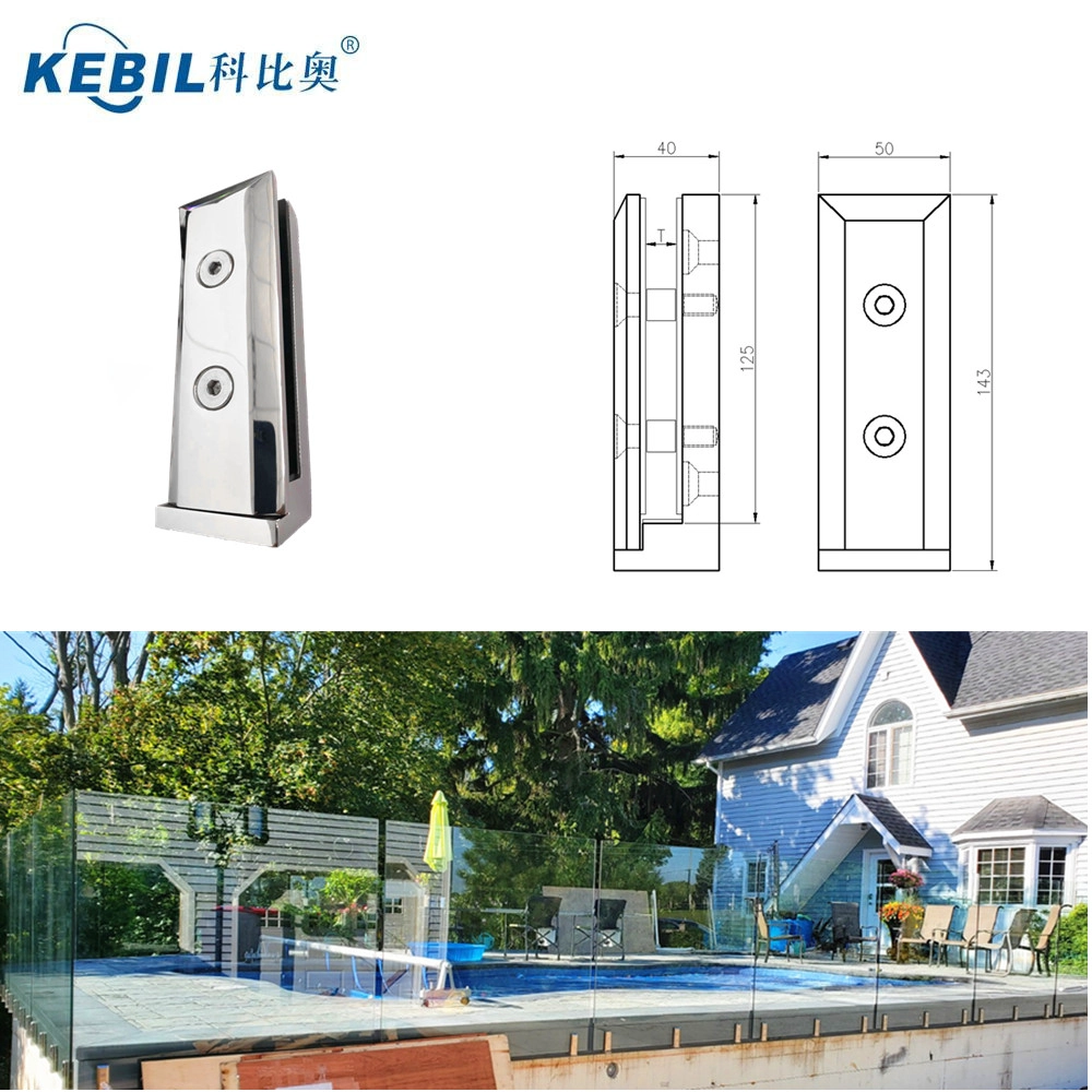 Frameless glass balustrade fence glass spigot